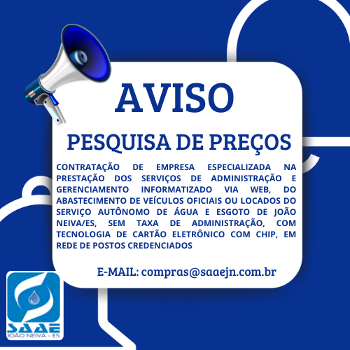 AVISO DE PESQUISA DE PREÇOS