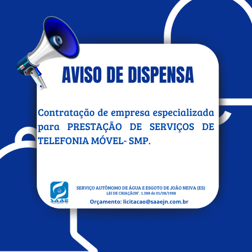 AVISO DE DISPENSA DE LICITAÇÃO