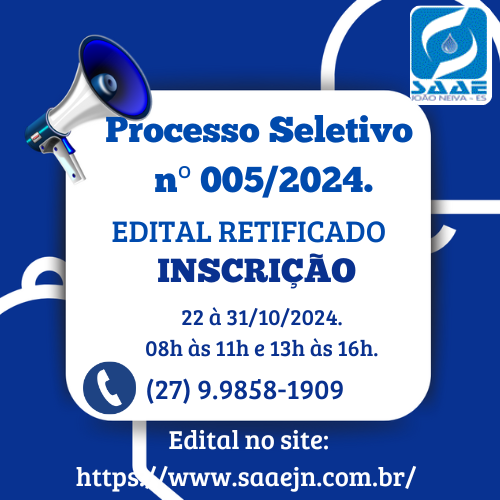 PROCESSO SELETIVO PÚBLICO SIMPLIFICADO N° 005/2024 