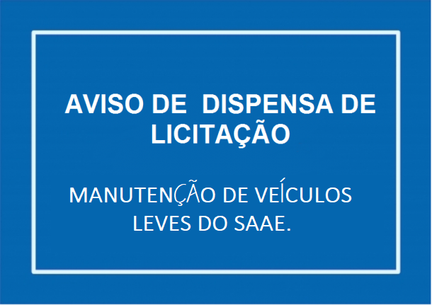 AVISO DE PRETENSA CONTRATAÇÃO DIRETA